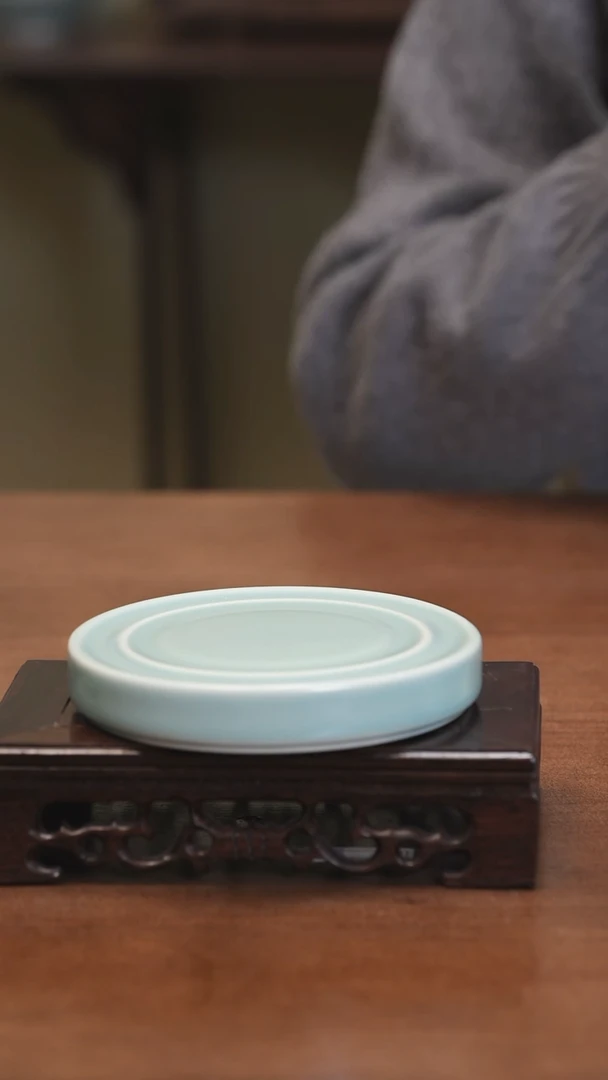 【闪购商品】Y宝丰宋官窑原产地汝瓷吧杯垫