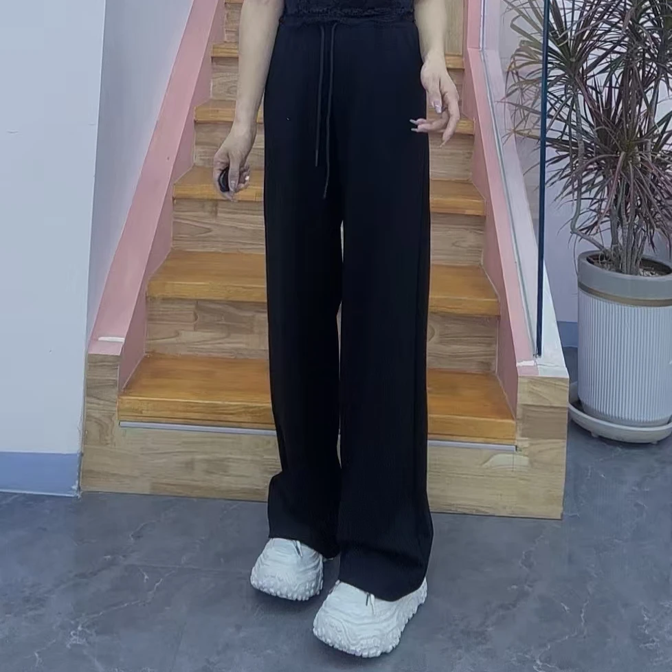 琦琦家—高腰显瘦微弹力休闲直筒裤