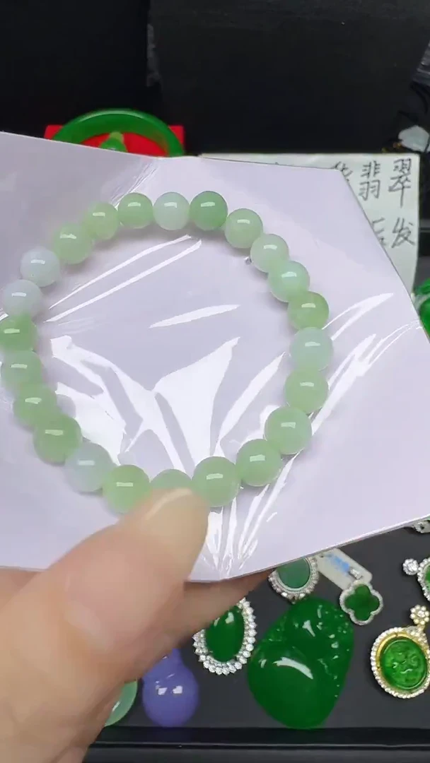 未镶嵌手串翡翠翡翠手链