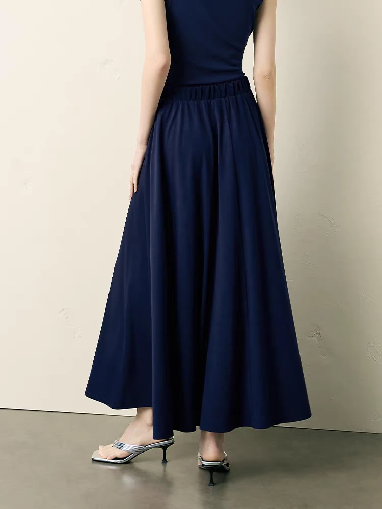 【双层有口袋】夏季新款大摆裙中长款轻国风天丝棉女夏季薄款有腰带