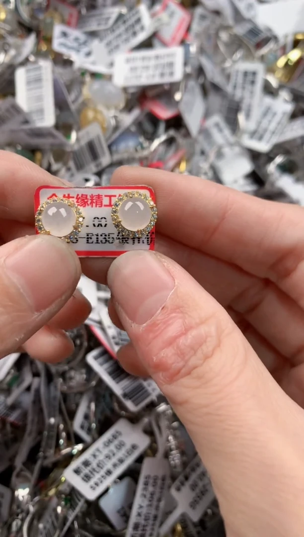 银S925镶嵌戒指翡翠7------5