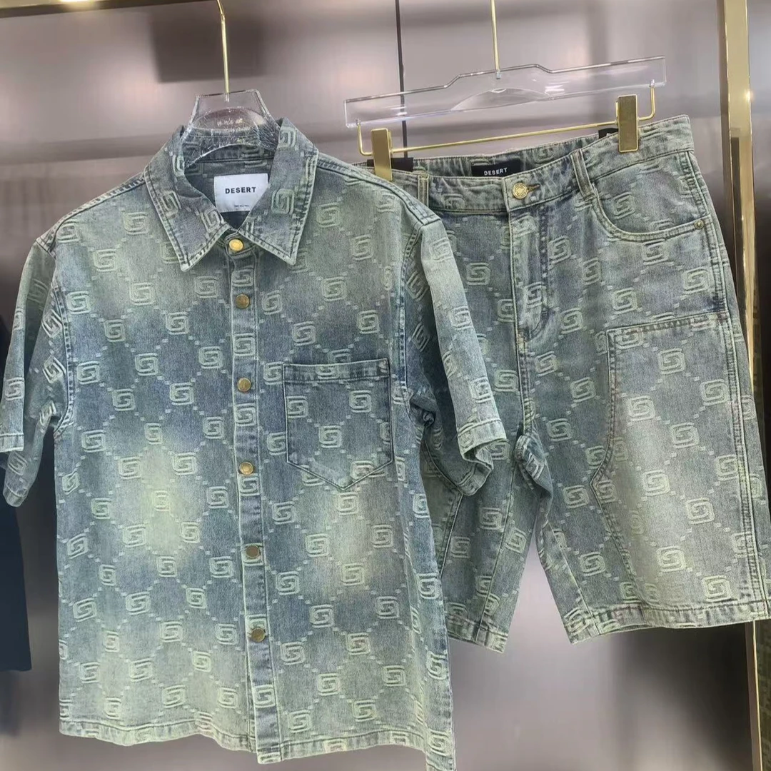 2025年春夏时尚软料牛仔衬衫衬衣