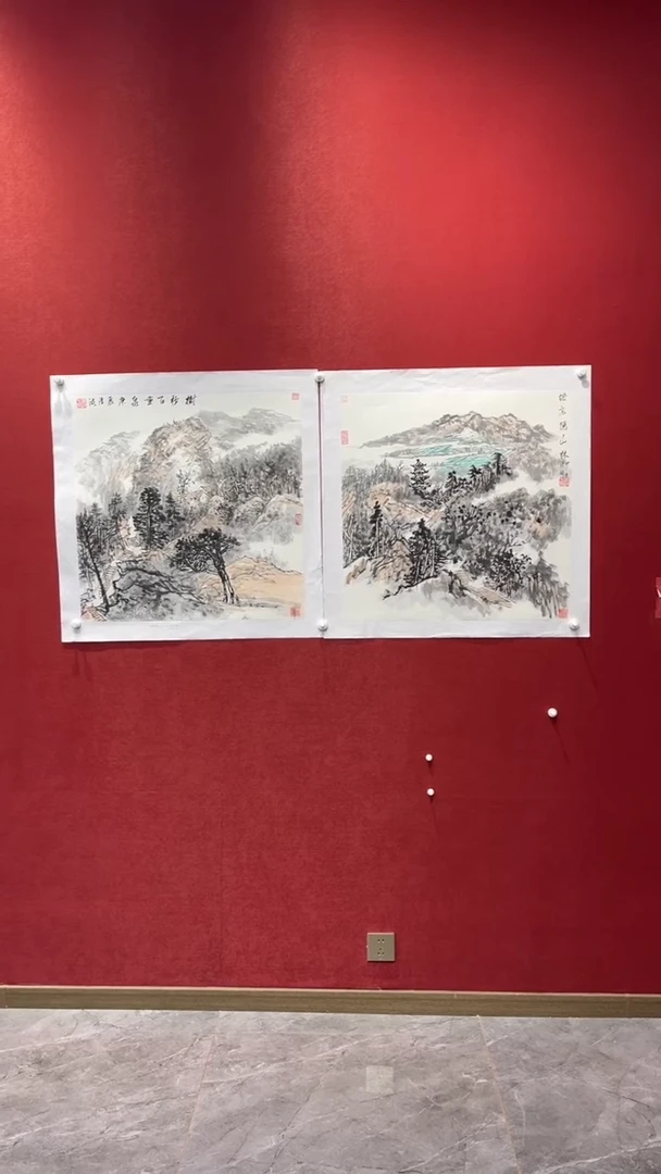 国画老师现场创作  21