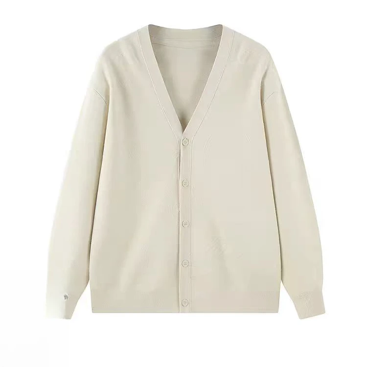 T5 男装休闲毛衣宽松提花针织开衫外套