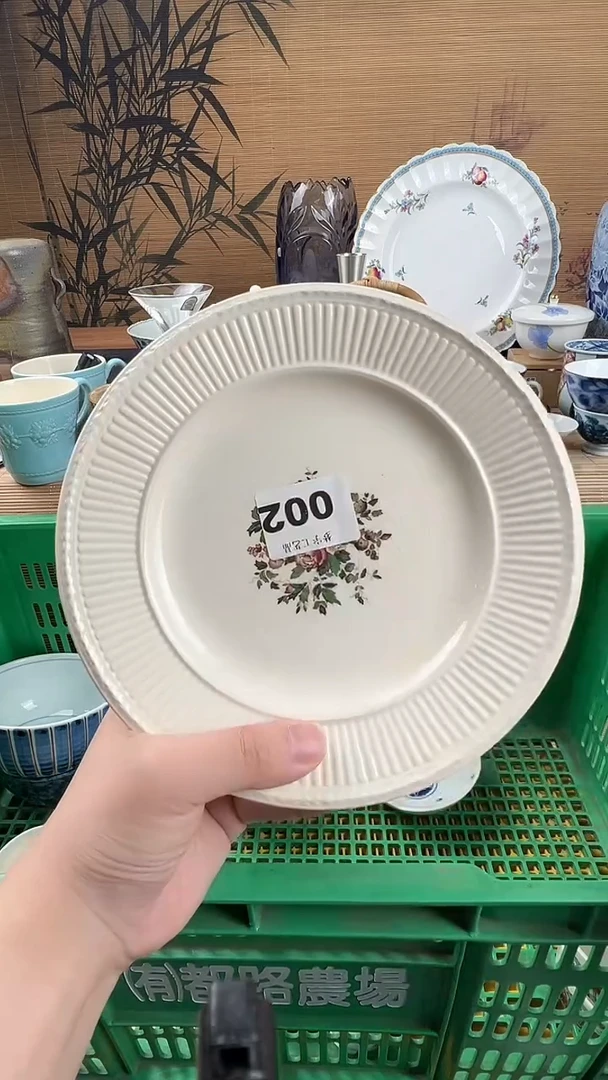 瓷片山***花瓷器      002