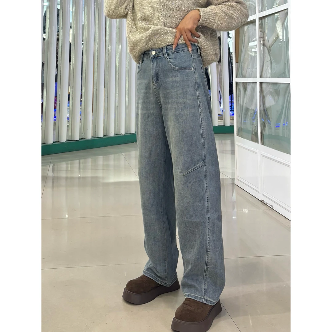 艳艳家 春季新款侧压式洋气香蕉裤