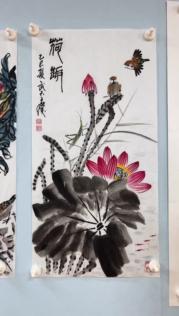 国画武天庆老师荷趣