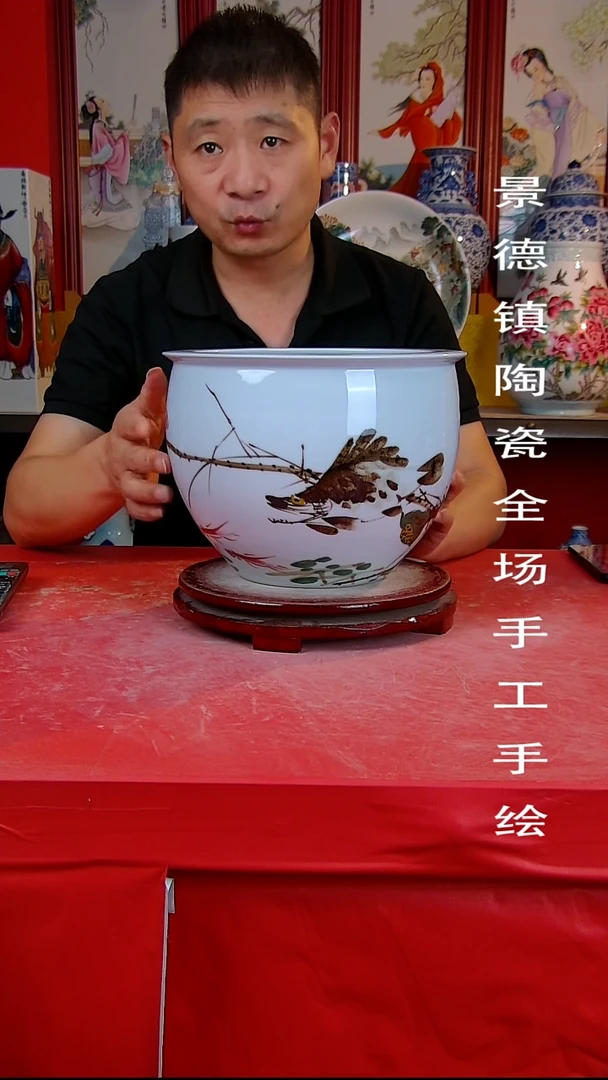 摆件景德镇陶瓷 全场手工手绘