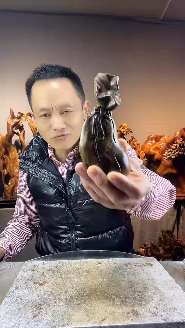 金丝楠南****子小叶桢楠随行摆件17