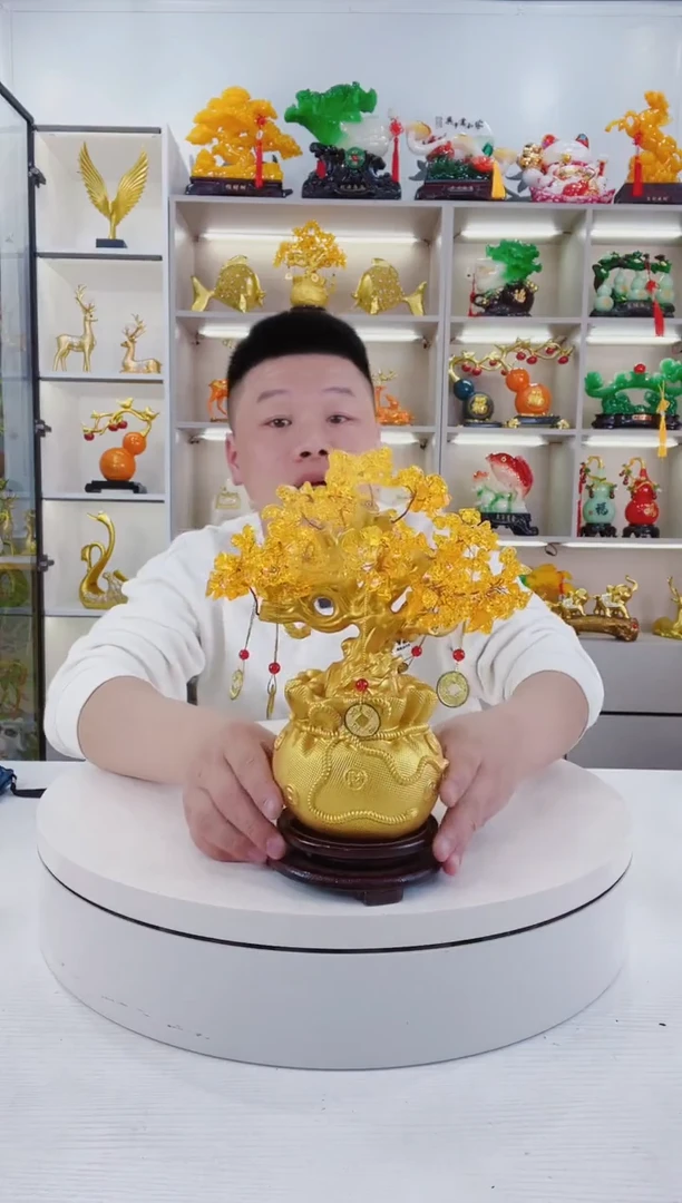 摆件发米树摆件好看