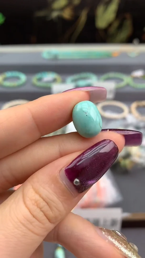 未镶嵌绿松石单珠洋.A61