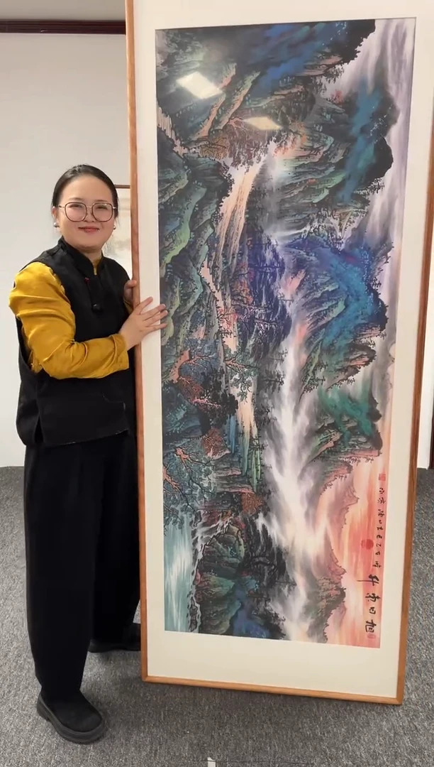 【闪购商品】国画旭日东升210*80陈亮老师