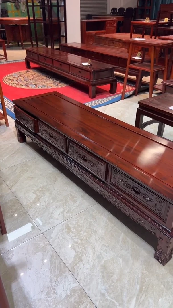 红酸枝木类柜类家具直**去福利款非洲酸枝1.8电视柜