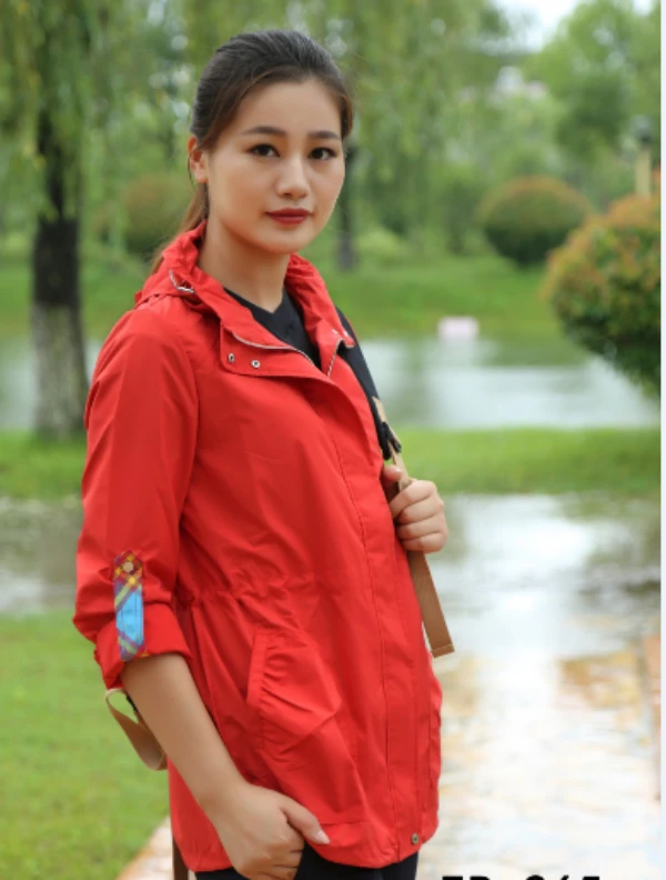 【特伦布朗】女款户外防风防雨透气单风衣TR265