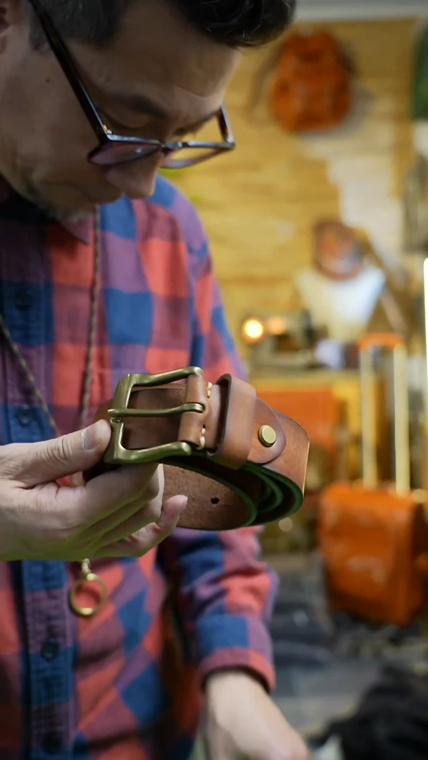 牛皮（革）130土黄男士真皮腰带