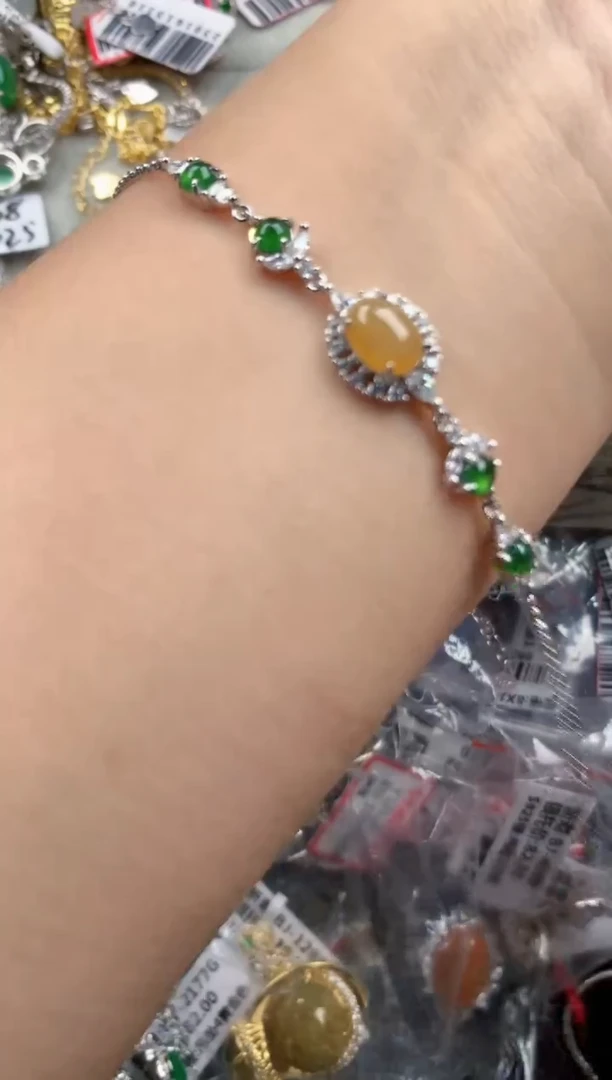 银S925镶嵌戒指翡翠555       3