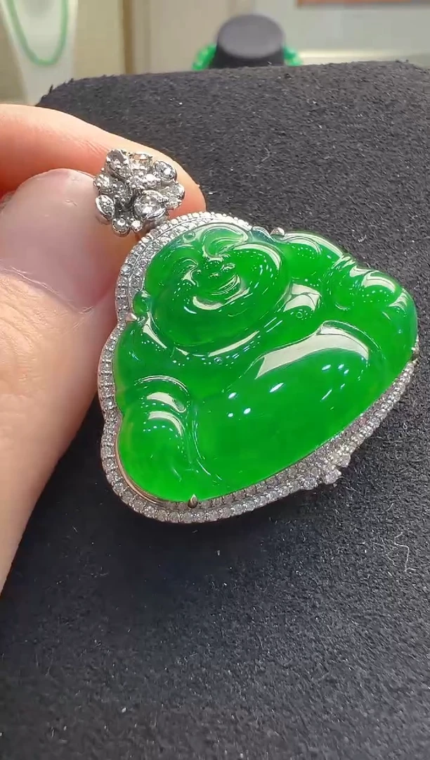 【闪购商品】翡翠吊坠(不含链)18K金镶嵌多样性发货拍一发一