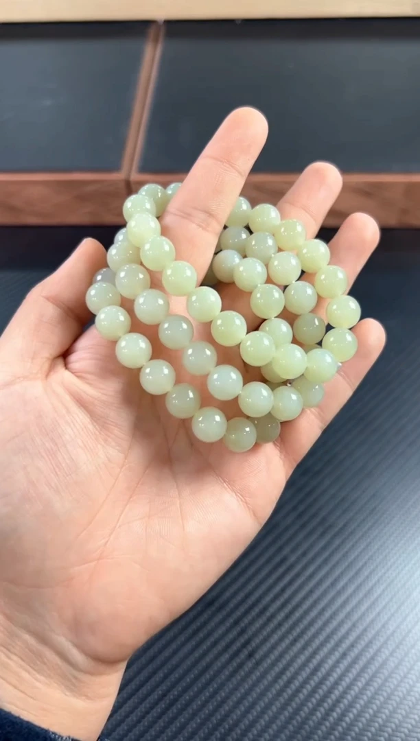 未镶嵌手串和田玉且末微色差近矿卡10 h多样性发货拍一发一