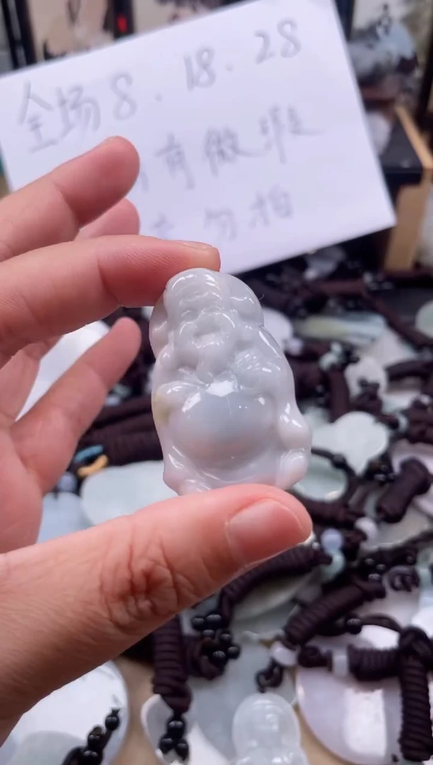 【闪购商品】翡翠颈饰未镶嵌天然缅甸A货翡翠有瑕疵158