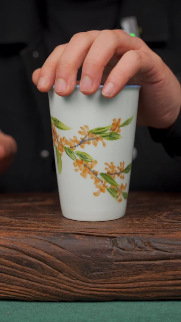 【闪购商品】瓷片103寻一缕瓷香杯釉下手工手绘瓷器
