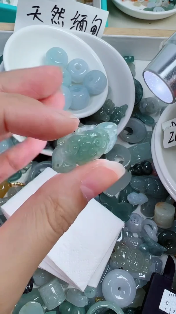 散珠翡翠206号链接，A货翡翠