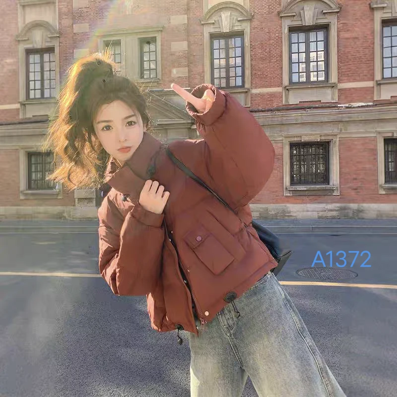 A1372高档羽绒外套休闲休闲减龄时尚女装白鸭冬季保暖外套加厚