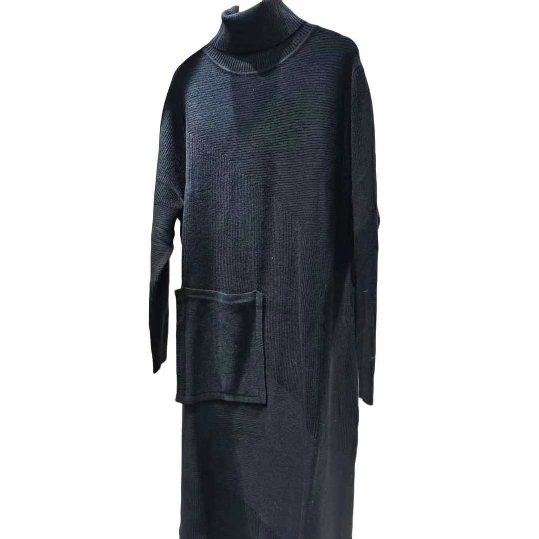 颖宝原创 812黑  夏季新款简约重奢时尚气质设计师款连衣裙