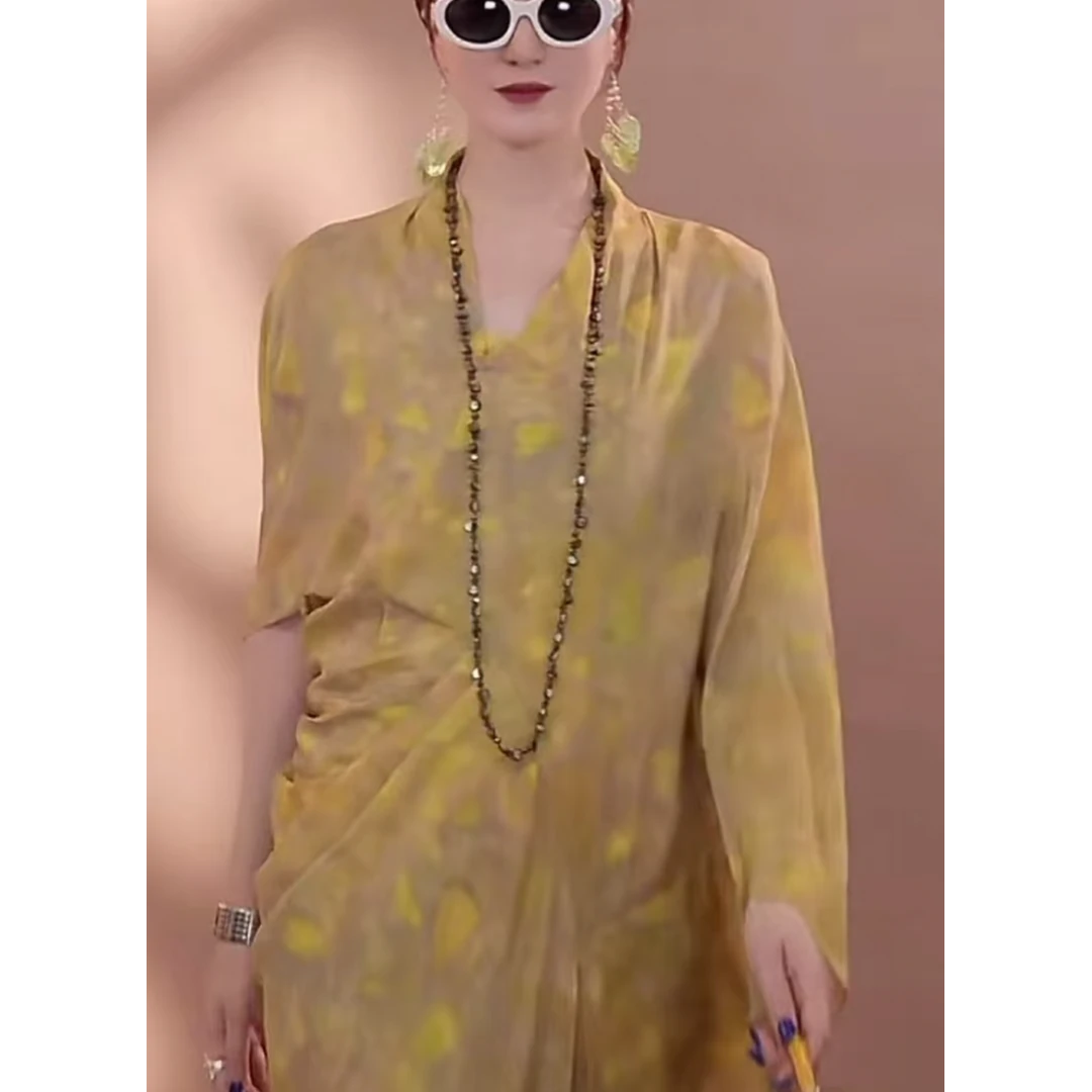 【001-050】轻奢气质时尚宽松连衣裙