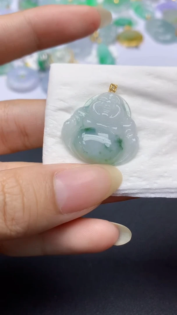 颈饰未镶嵌翡翠天然缅甸a货翡翠百元以上9元证书费自理