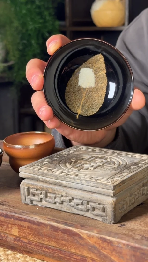 平阳窑手作桑叶木叶盏