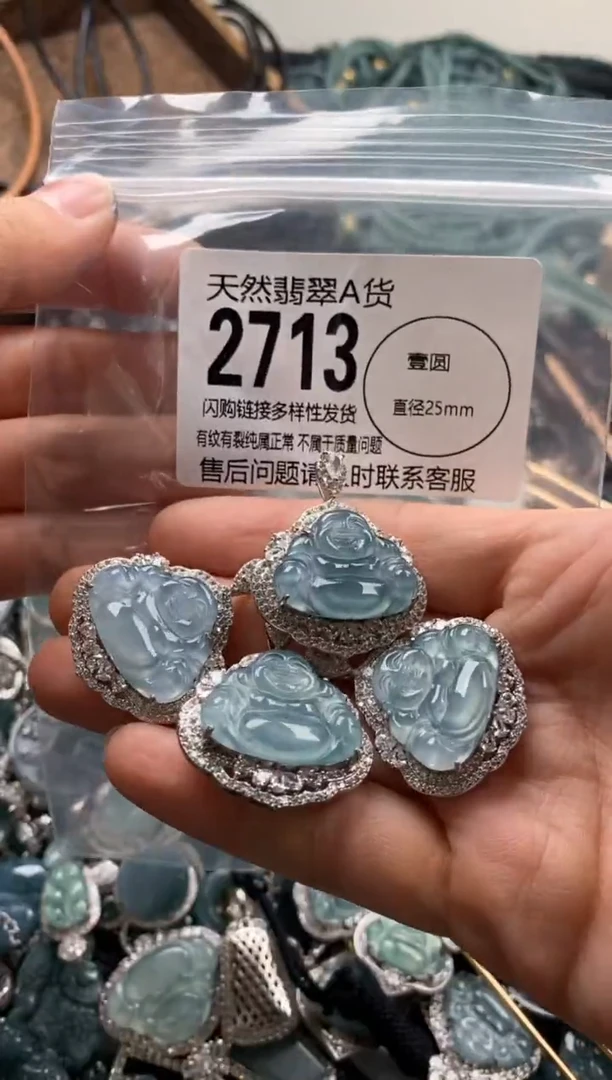 【闪购商品】翡翠颈饰未镶嵌多样性发其一2713