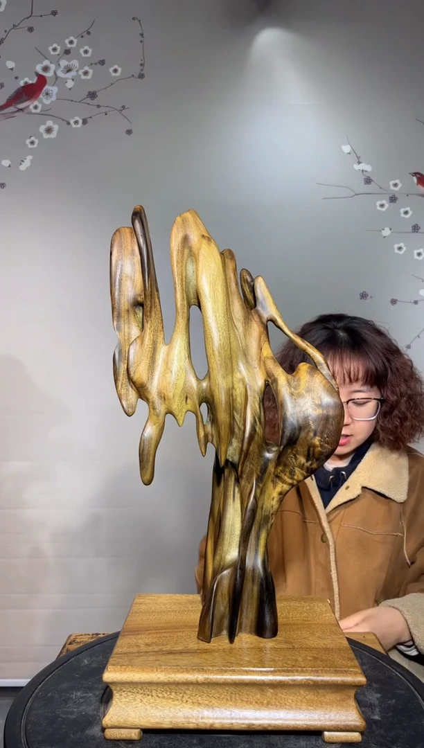 【闪购商品】金丝楠尺寸48.23.18金丝楠乌木摆件