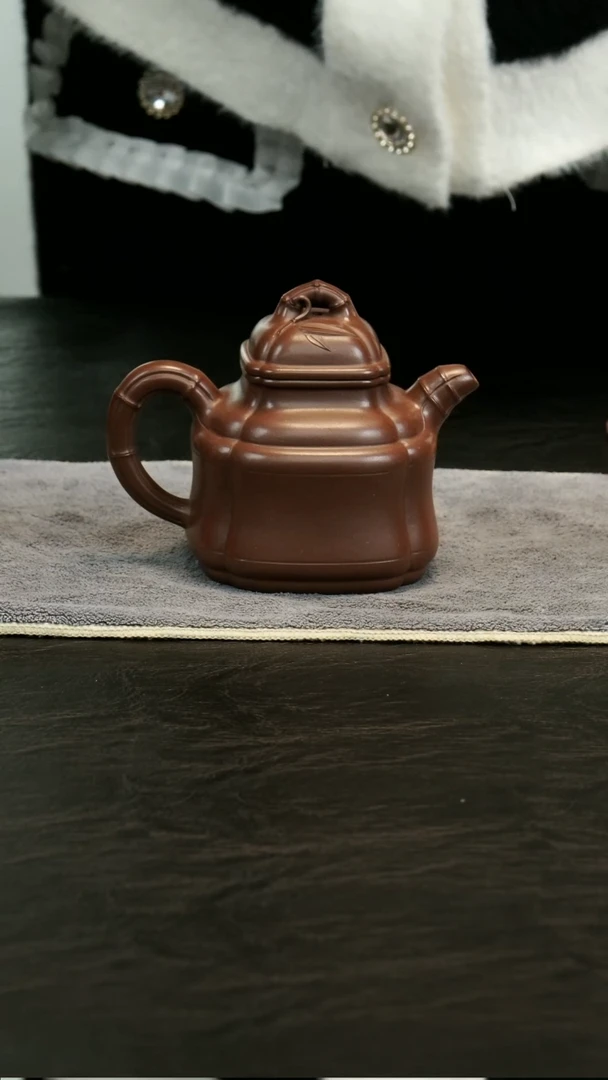 【闪购商品】紫砂茶壶四方竹鼎原矿紫泥