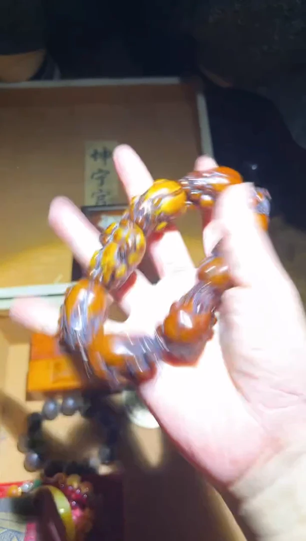 【闪购商品】琥珀手链未镶嵌32财财财财财财财财财财