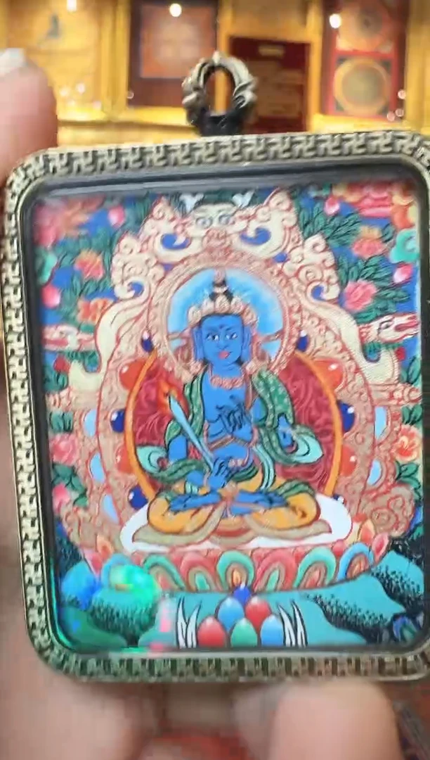 吊坠虚老师--热贡纯手绘