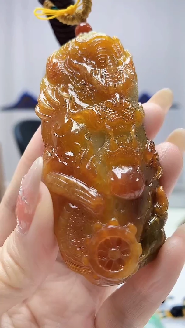 定制翡翠未镶嵌5060DD-毛货挂件174