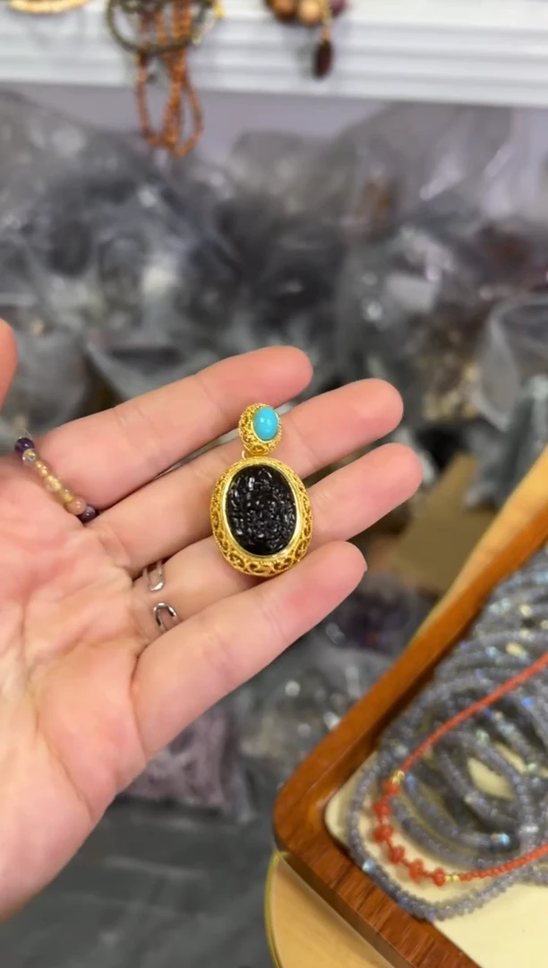 【闪购商品】琥珀颈饰未镶嵌血珀大黑天吊坠[3809]