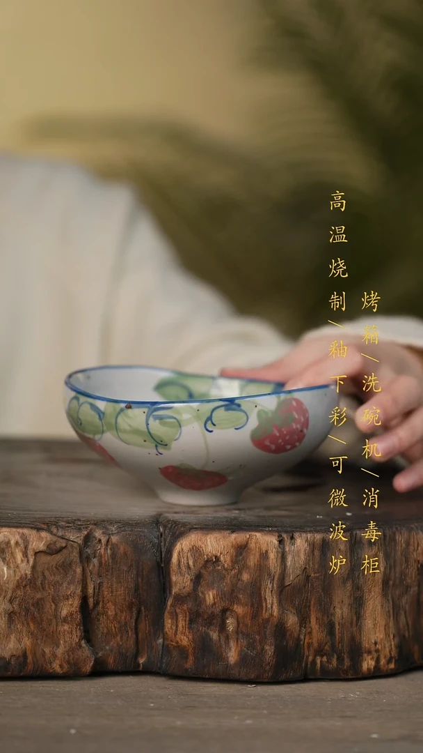 瓷片景德镇高温釉下彩可微波烤箱洗碗机