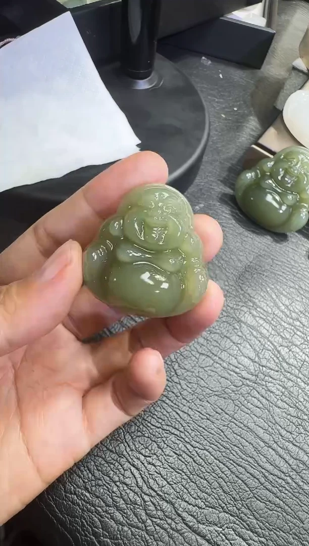 颈饰未镶嵌和田玉晚***鬼35高冰佛公