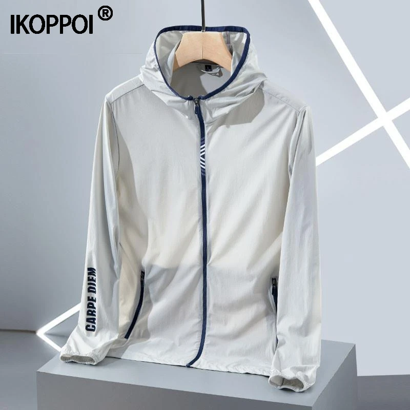 夹克男士夏季轻薄透气防紫外线户外防晒衣钓鱼冰丝速干情侣皮肤衣