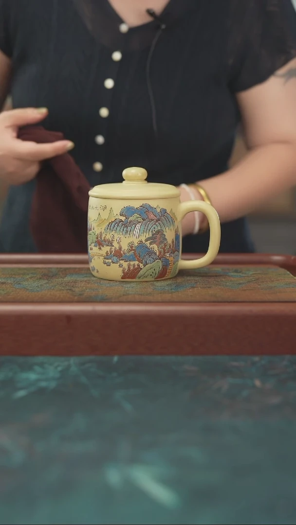 7.3 本绿紫砂高货杯