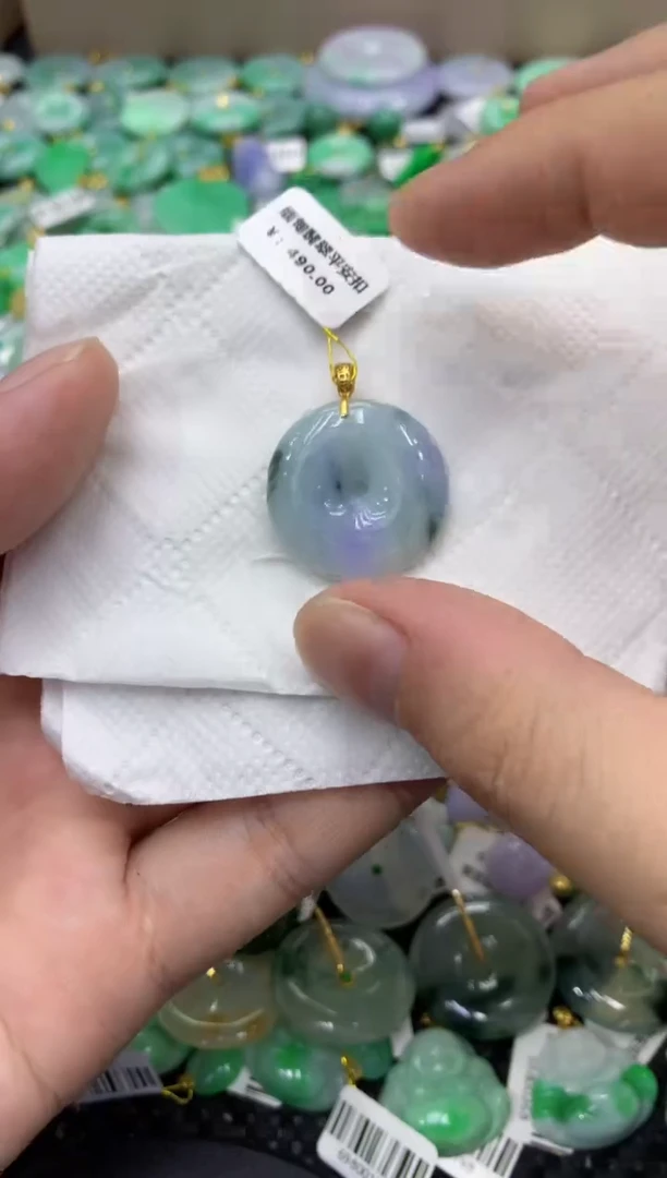颈饰未镶嵌翡翠天然缅甸翡翠A货