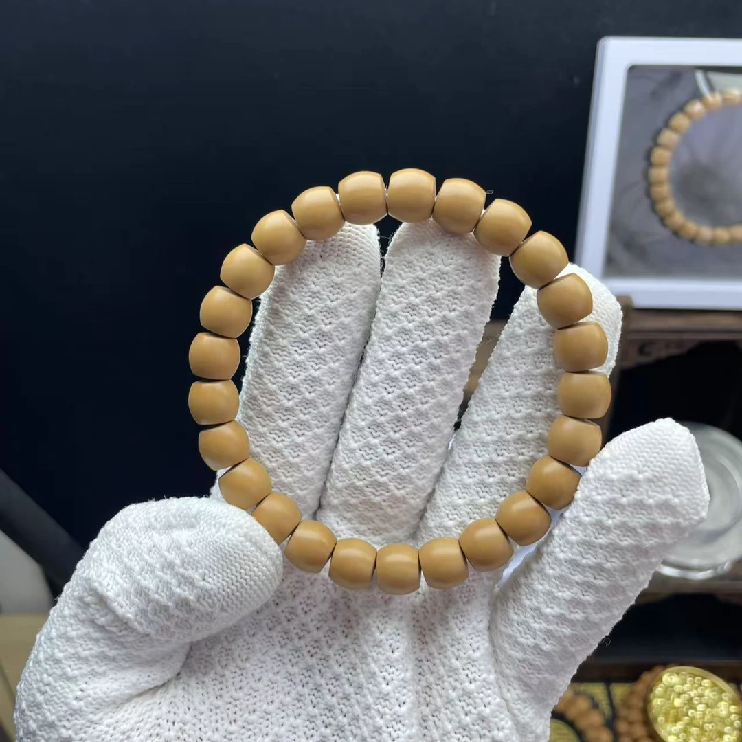 舍得出品-手工全品光珠直切猴头手串（纯手工抛光）