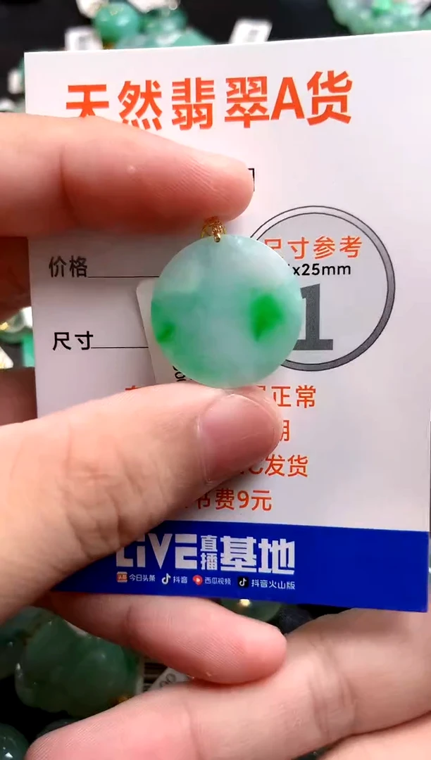 颈饰18K金镶嵌翡翠1019820479