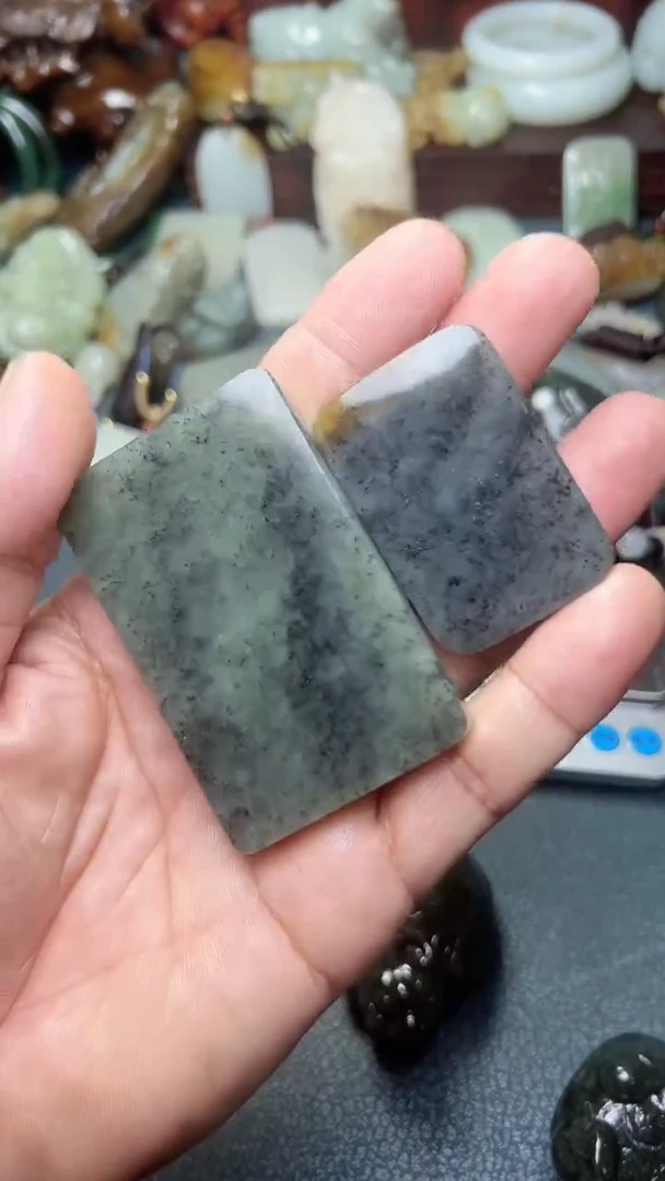 和田玉未镶嵌挂件2