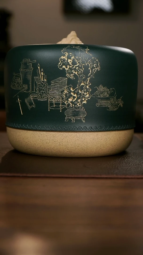 茶壶紫砂开*者茶叶罐