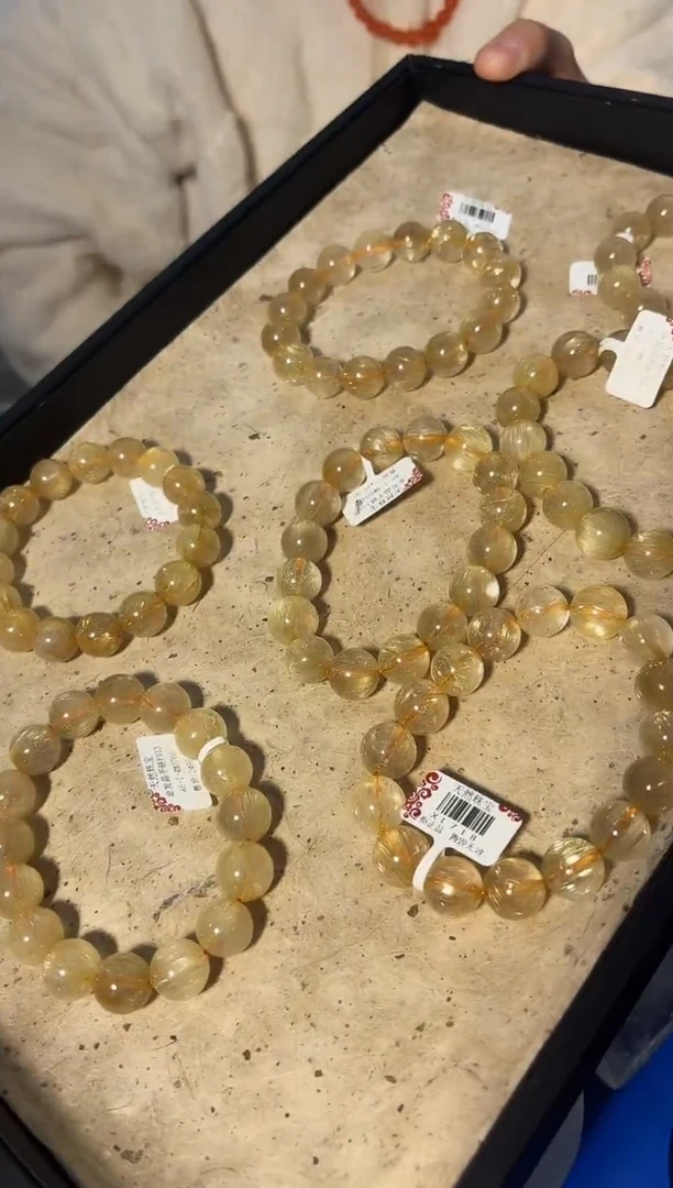 【闪购商品】水晶手串未镶嵌XL718金发晶手链13+多样性发一