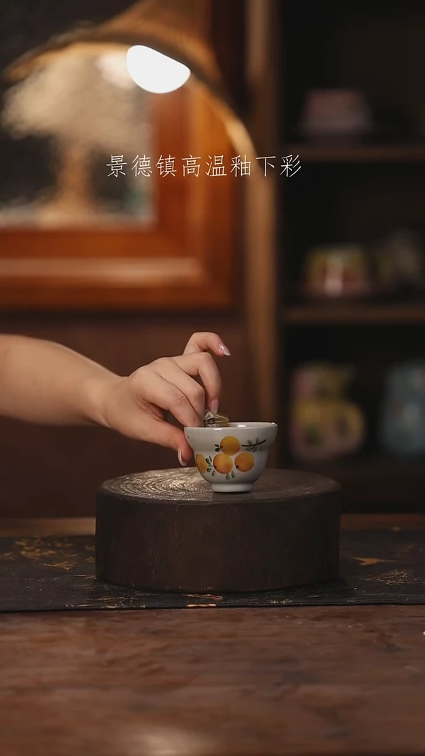 陶瓷景德镇高温釉下手绘陶瓷019