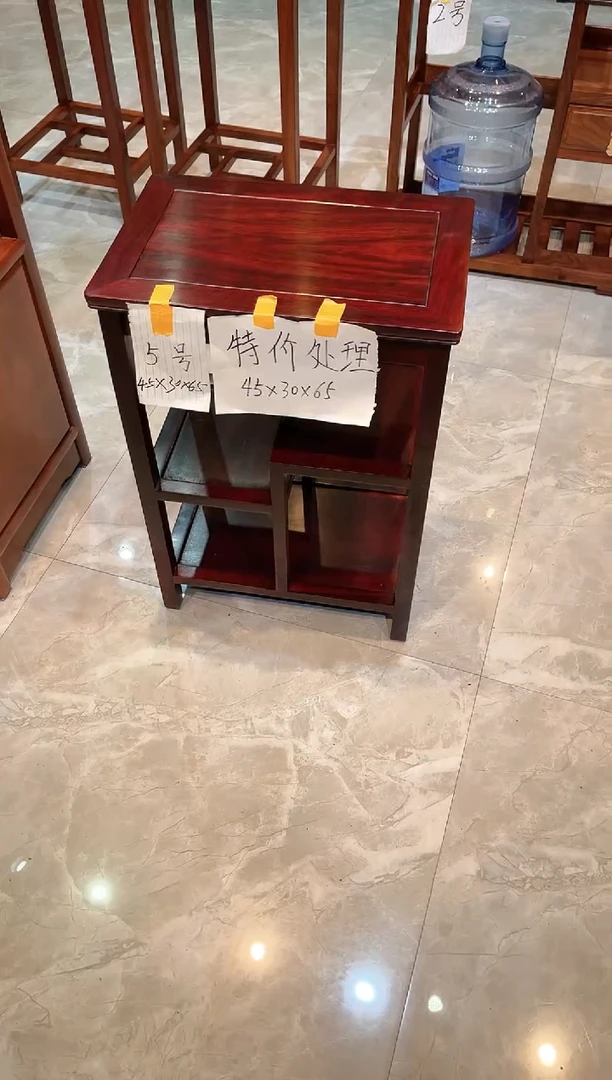 黑酸枝木类成套家具置物架45*30*65