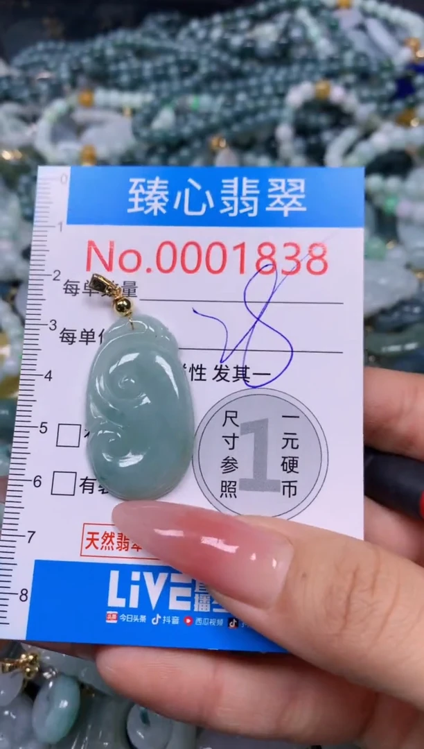 【闪购商品】翡翠颈饰未镶嵌含绳0001838